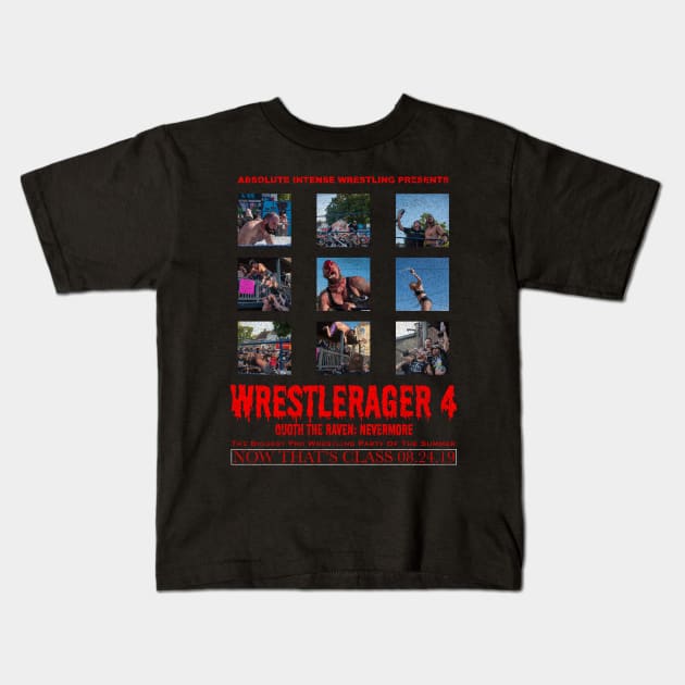 AIW WRESTLERAGER 4 Kids T-Shirt by michaelporter98